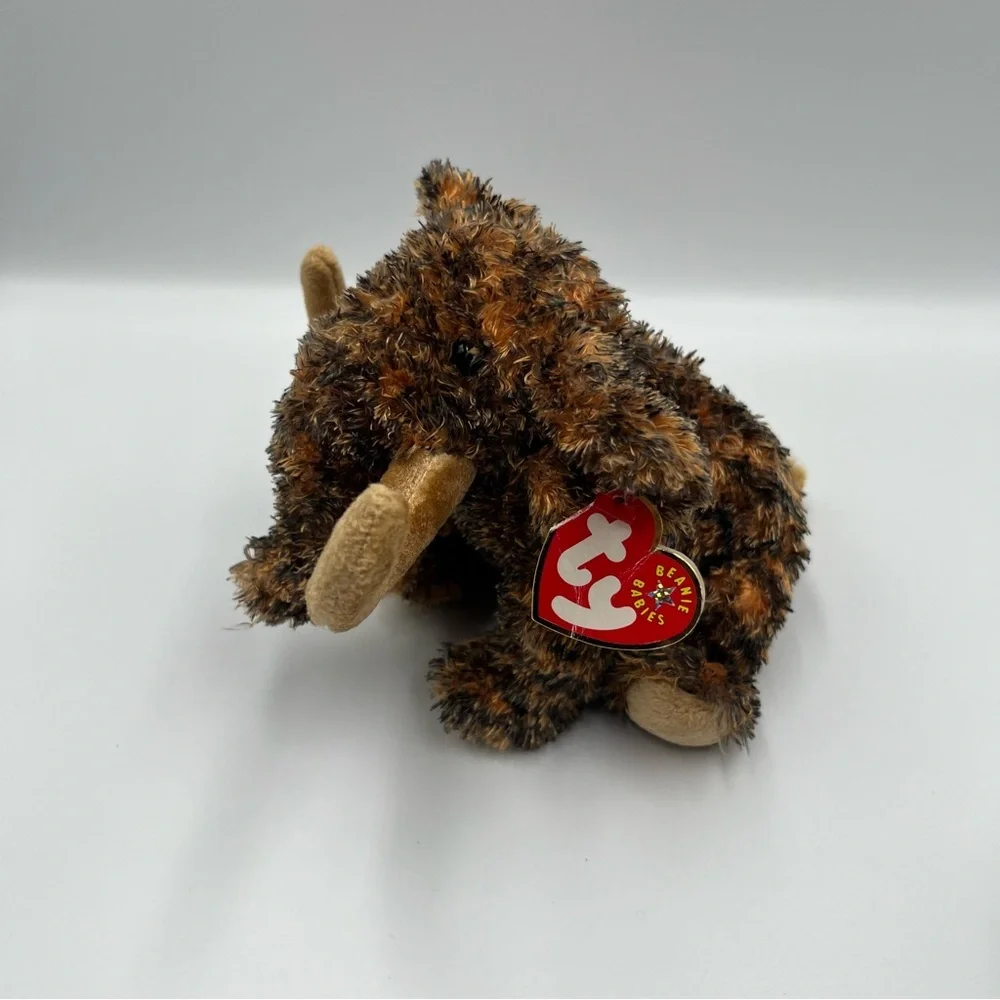 Ty Beanie Babies Bundle Woolly Mammoth & Elephant